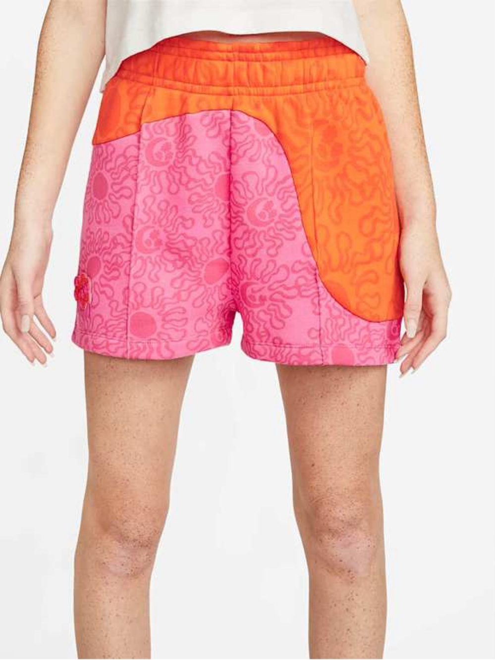 Nike Sportswear Two-Tone Patterned Project Uphoria Fleece Shorts Medium
